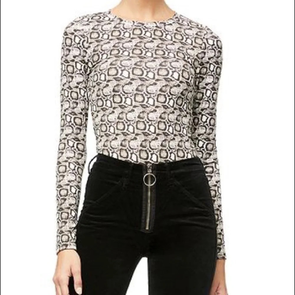 NWT Good American Snake Print Bodysuit